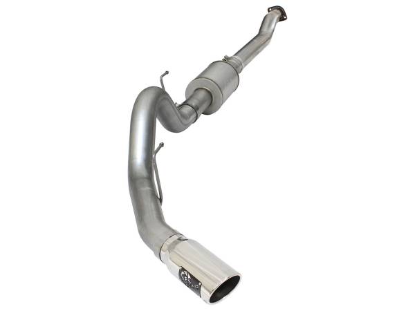 aFe Power - aFe Power ATLAS 4 IN Aluminized Steel Cat-Back Exhaust System w/ Muffler & Polished Tip Ford F-150 15-19 V6-2.7L/3.5L (tt) - 49-03069-P - Image 1