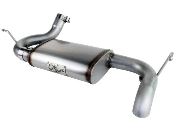 aFe Power - aFe Power MACH Force-Xp 2-1/2in 409 Stainless Steel Axle-Back Exhaust System Jeep Wrangler (JK) 07-18 V6-3.6L/3.8L - 49-46219 - Image 1