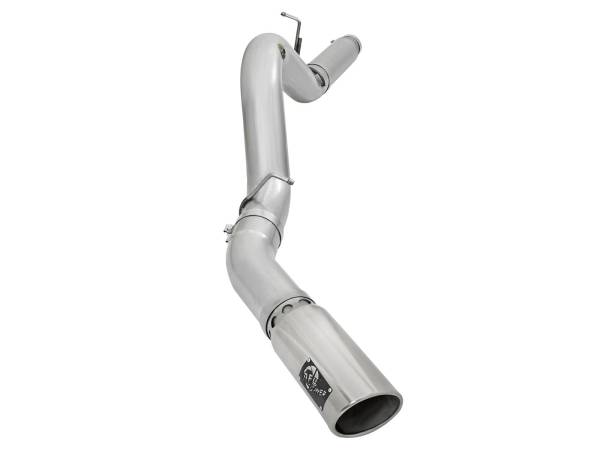 aFe Power - aFe Power ATLAS 5 IN Aluminized Steel DPF-Back Exhaust System w/Polished Tip GM Diesel Trucks 2016 V8-6.6L (td) LML - 49-04081-P - Image 1