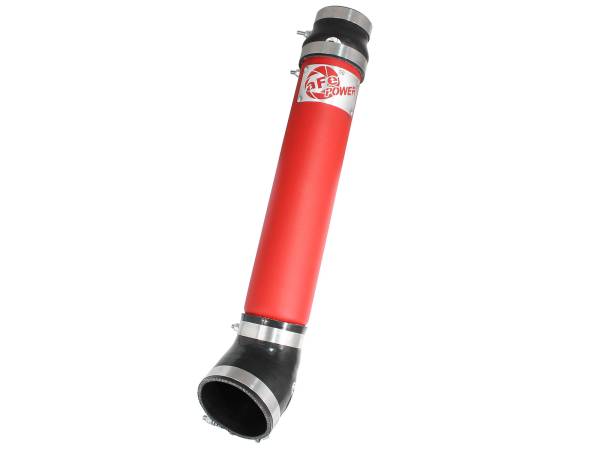 aFe Power - aFe Power BladeRunner 3-1/2 IN Aluminum Cold Charge Pipe Red Dodge Diesel Trucks 94-02 L6-5.9L (td) - 46-20067-R - Image 1