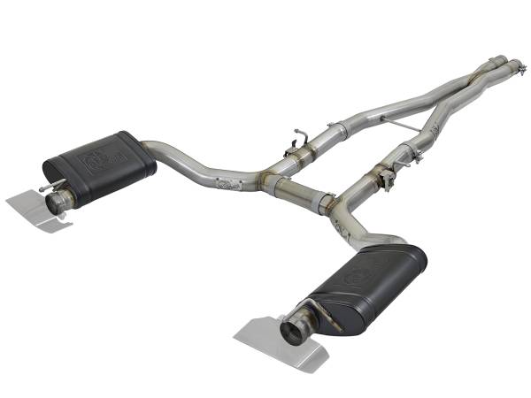 aFe Power - aFe Power MACH Force-Xp 304 Stainless Steel Cat-Back Exhaust System Dodge Challenger/Hellcat/Demon 15-23 V8-6.2L (sc)/392 V8-6.4L - 49-32053 - Image 1