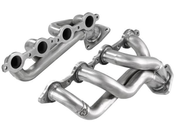 aFe Power - aFe Power Twisted Steel 409 Stainless Steel Shorty Header GM Silverado/Sierra 1500 02-13 V8 (GMT800/900) - 48-44001 - Image 1