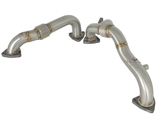 aFe Power - aFe Power Twisted Steel Header Up-Pipe Ford Diesel Trucks 08-10 V8-6.4L (td) - 48-33016 - Image 1