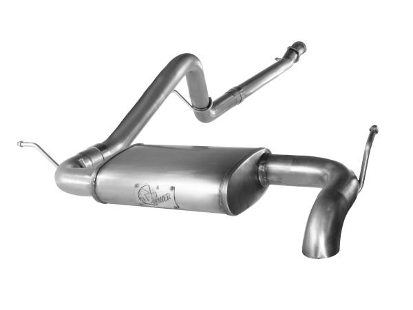 aFe Power - aFe Power MACH Force-Xp 2-1/2 IN 409 Stainless Steel Cat-Back Hi-Tuck Exhaust System Jeep Wrangler (JK) 12-18 V6-3.6L - 49-46214 - Image 1