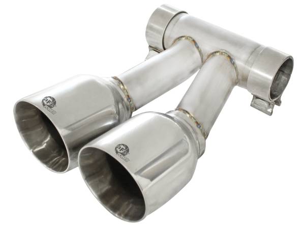 aFe Power - aFe Power MACH Force-Xp 304 Stainless Steel OE Replacement Exhaust Tip Polished Porsche Boxster S (987.1) 05-08 H6-3.4L - 49-36410 - Image 1