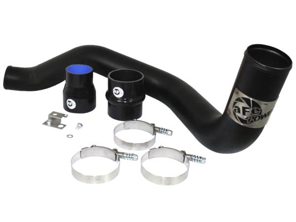 aFe Power - aFe Power BladeRunner 3 IN Aluminum Hot Charge Pipe Black GM Diesel Trucks 04.5-10 V8-6.6L (td) LLY/LBZ/LMM - 46-20049 - Image 1