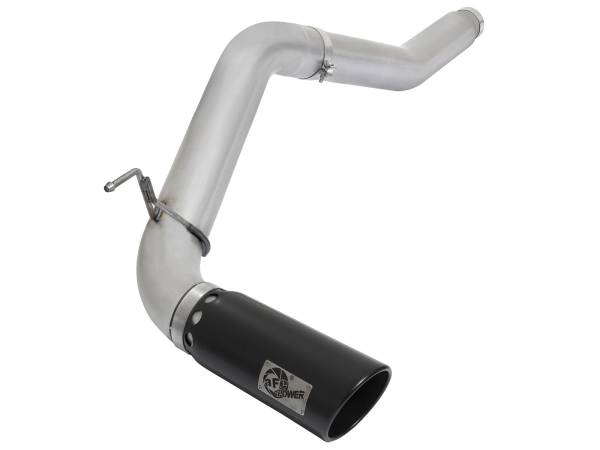 aFe Power - aFe Power ATLAS 5 IN Aluminized Steel DPF-Back Exhaust System w/Black Tip Nissan Titan XD 16-19 V8-5.0L (td) - 49-06112-B - Image 1