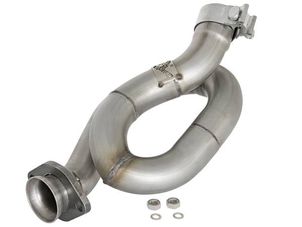 aFe Power - aFe Power Twisted Steel Loop Relocation Pipe Jeep Wrangler (JK) 12-18 V6-3.6L - 48-48021 - Image 1