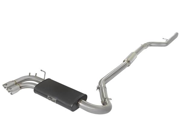 aFe Power - aFe Power MACH Force-Xp 3 IN to 2-1/4 IN Stainless Steel Cat-Back Exhaust w/ Polish Tip BMW 328i/428i (F30/F32) 12-16 L4-2.0L (t) N20/N26 - 49-36329-P - Image 1