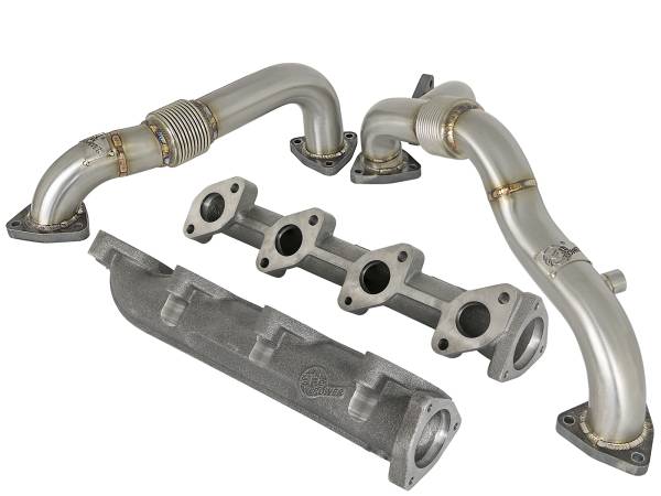 aFe Power - aFe Power Twisted Steel 304 Stainless Steel Performance Package Ford Diesel Trucks 08-10 V8-6.4L (td) - 48-33016-PK - Image 1