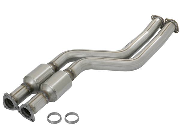 aFe Power - aFe POWER Direct Fit 409 Stainless Steel Catalytic Converter BMW Z4 M (E85/86) 06-08 L6-3.2L S54 - 47-46303 - Image 1