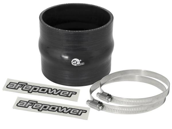 aFe Power - aFe Power Magnum FORCE Cold Air Intake System Spare Parts Kit (3-1/2 IN ID x 3 IN L) Straight Coupler w/ Hump - Black - 59-00045 - Image 1