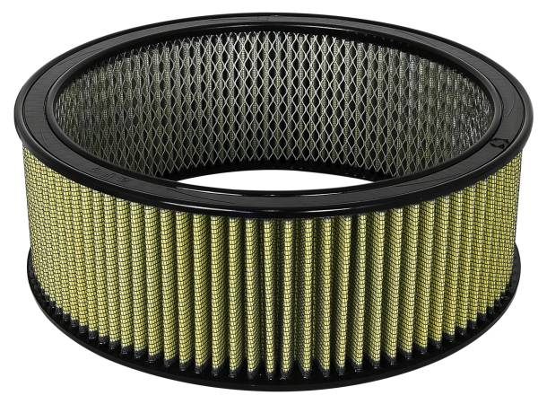 aFe Power - aFe Power Magnum FLOW Round Racing Air Filter w/ Pro GUARD 7 Media 14 IN OD x 12 IN ID x 5 IN H w/ Expanded Metal - 18-11476 - Image 1