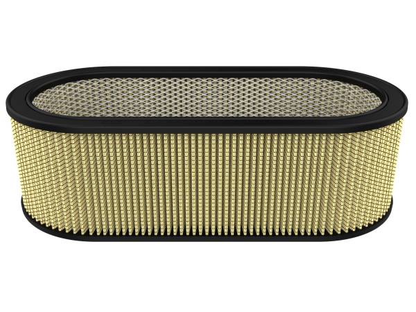 aFe Power - aFe Power Magnum FLOW Round Racing Air Filter w/ Pro GUARD 7 Media 18-1/8 IN L x 7-1/4 IN W x 6 IN H w/ Expanded Metal - 18-87001 - Image 1