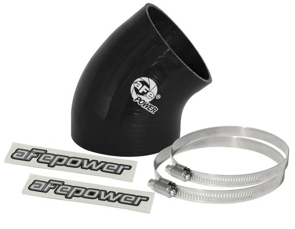 aFe Power - aFe Power Magnum FORCE Cold Air Intake System Spare Parts Kit (4 IN ID to 3-1/2 IN ID x 40-Deg.) Elbow Reducing Coupler - Black - 59-00047 - Image 1