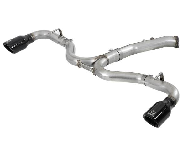 aFe Power - aFe Power Takeda 3 IN to 2-1/2 IN 304 Stainless Steel Axle-Back Exhaust w/ Black Tip Hyundai Elantra GT 18-20 L4-1.6L (t) - 49-37002-1B - Image 1