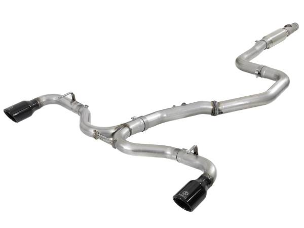 aFe Power - aFe Power Takeda 3 IN to 2-1/2 IN 304 Stainless Steel Cat-Back Exhaust System w/ Black Tip Hyundai Elantra GT 18-20 L4-1.6L (t) - 49-37003-1B - Image 1