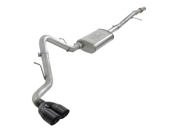 aFe Power - aFe Power Vulcan Series 3 IN 304 Stainless Steel Cat-Back Exhaust System w/ Black Tip GM Silverado/Sierra 1500 19-23 V6-4.3L/V8-5.3L - 49-34106-B - Image 1