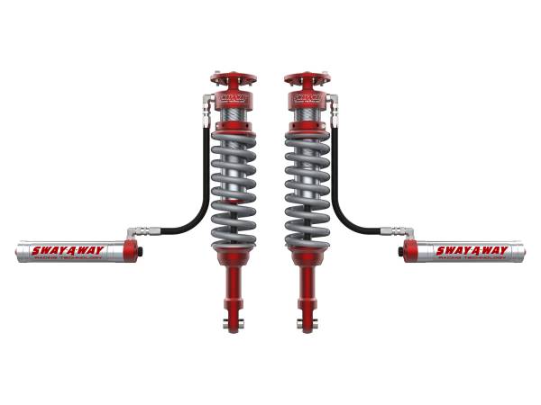 aFe Power - aFe Power Sway-A-Way 3.0 Front Coilover Kit w/ Remote Reservoir and Compression Adjuster Ford F-150 Raptor 17-19 V6-3.5L (tt) - 301-5000-02-CA - Image 1