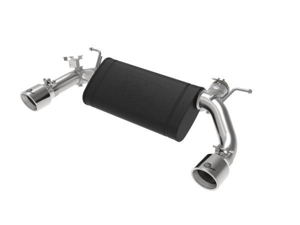 aFe Power - aFe Power MACH Force-XP 3 IN to 2-1/2 IN 304 Stainless Steel Axle-Back Exhaust Polished BMW M235i (F22/23) 14-16 L6-3.0L (t) N55 - 49-36348-P - Image 1