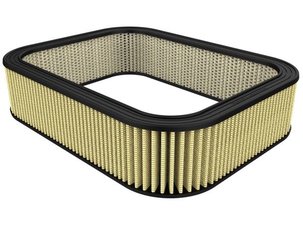 aFe Power - aFe Power Magnum FLOW Round Racing Air Filter w/ Pro GUARD 7 Media 20-1/4 IN L x 16-3/8 IN W x 5-1/4 IN H w/ Expanded Metal - 18-87005 - Image 1