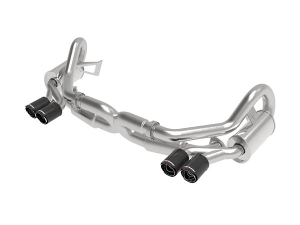 aFe Power - aFe Power MACH Force-Xp 2-1/2 IN 304 Stainless Steel Cat-Back Exhaust w/Carbon Fiber Tips Porsche 911 Carrera (991) 12-16 H6-3.8L - 49-36406-1C - Image 1