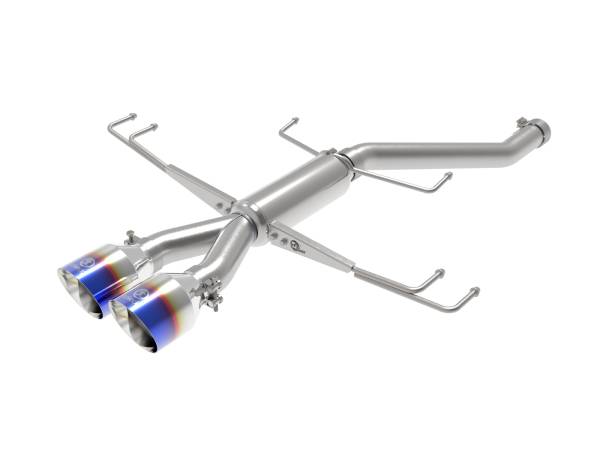 aFe Power - aFe Power Takeda 2-1/2 IN 304 Stainless Steel Axle-Back Exhaust System w/ Blue Flame Tips Honda Civic Type R 17-21 L4-2.0L (t) - 49-36626-L - Image 1