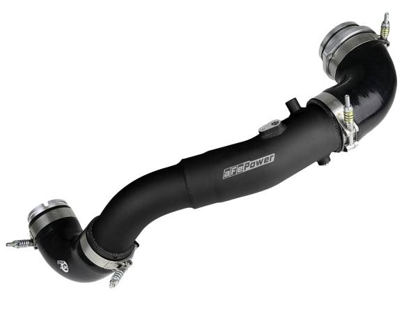 aFe Power - aFe Power BladeRunner 2-1/2 IN to 3 IN Aluminum Hot-Side Charge Pipe Black BMW Z4 M40i (G29) 20-23 L6-3.0L (t) B58 - 46-20408-B - Image 1