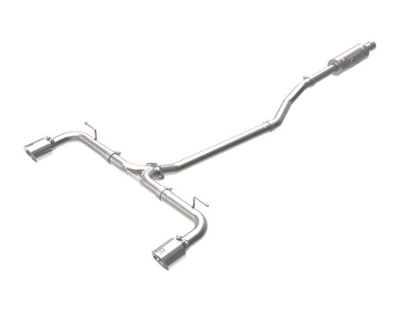 aFe Power - aFe Power Takeda 2-1/2 IN 304 Stainless Steel Cat-Back Exhaust System w/ Polished Tips Mazda 3 Hatchback 14-18 L4-2.0/2.5L - 49-37015-P - Image 1