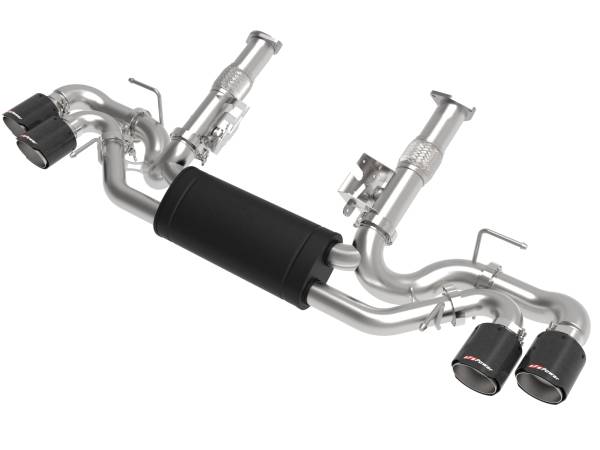 aFe Power - aFe Power MACH Force-Xp Cat-Back Exhaust w/o NPP Exhaust Valve Carbon Tip Chevrolet Corvette (C8) 20-23 V8-6.2L - 49-34127-C - Image 1