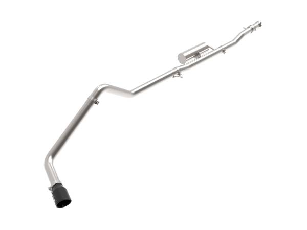 aFe Power - aFe Power Apollo GT Series Cat-Back Exhaust System w/ Helmholtz Chamber Black Tip Ford Ranger 19-23 L4-2.3L (t) - 49-43118-B - Image 1