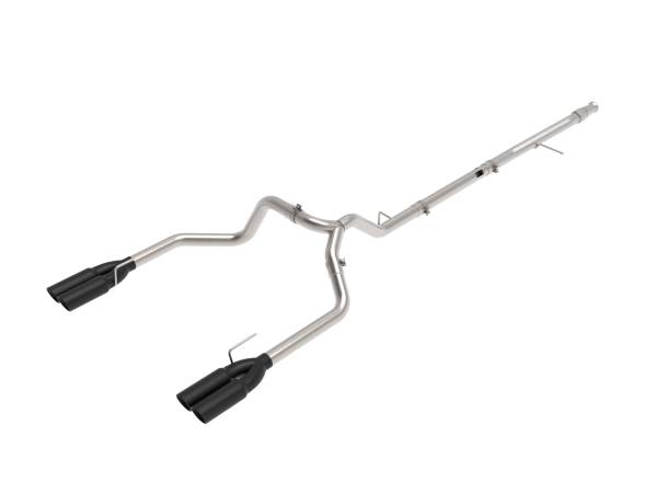 aFe Power - aFe Power Vulcan Series 3 IN 304 Stainless Steel DPF-Back Exhaust System w/Black Tip GM Trucks 20-22 L6-3.0L (td) LM2 - 49-34130-B - Image 1
