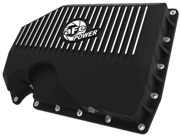 aFe Power - aFe POWER Pro Series Engine Oil Pan Black w/ Machined Fins VW Cars 05-21 L4-1.8/2.0L - 46-71240B - Image 1