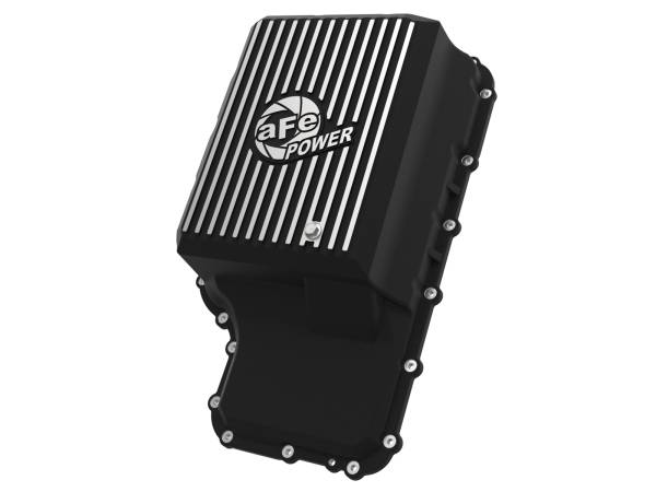 aFe Power - aFe POWER Pro Series Transmission Pan Black w/ Machined Fins Ford Trucks 20-23 (10R140 Transmission) - 46-71220B - Image 1