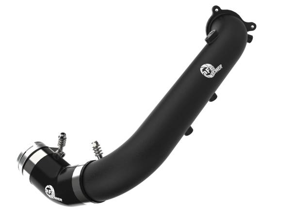 aFe Power - aFe Power BladeRunner 2-3/4 IN Aluminum Hot Charge Pipe Black Toyota GR Supra (A90) 21-22 L4-2.0L (t) - 46-20488-B - Image 1