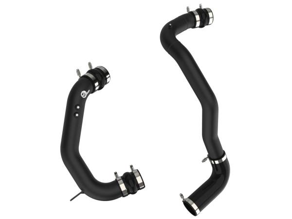 aFe Power - aFe Power BladeRunner 3 IN Aluminum Hot and Cold Charge Pipe Kit Black Ford Diesel Trucks 08-10 V8-6.4L (td) - 46-20074-B - Image 1