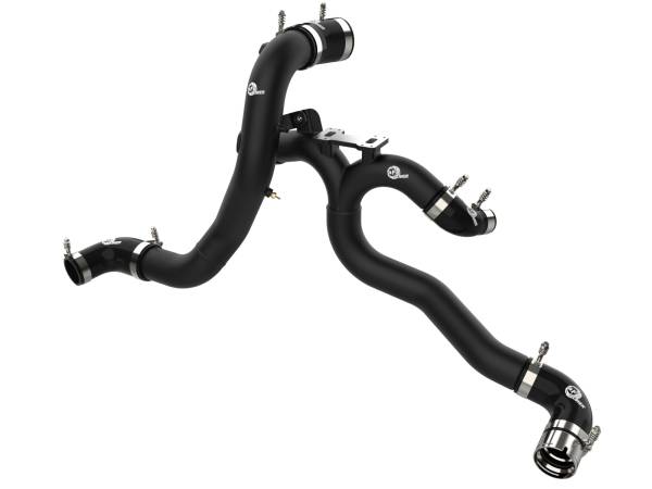 aFe Power - aFe Power BladeRunner 3 IN Aluminum Hot and Cold Charge Pipe Kit Black Kia Stinger 18-23 V6-3.3L (tt) - 46-20504-B - Image 1