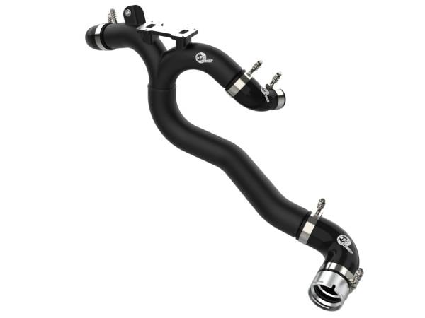 aFe Power - aFe Power BladeRunner 3 IN Aluminum Hot Charge Pipe Black Kia Stinger 18-23 V6-3.3L (tt) - 46-20508-B - Image 1