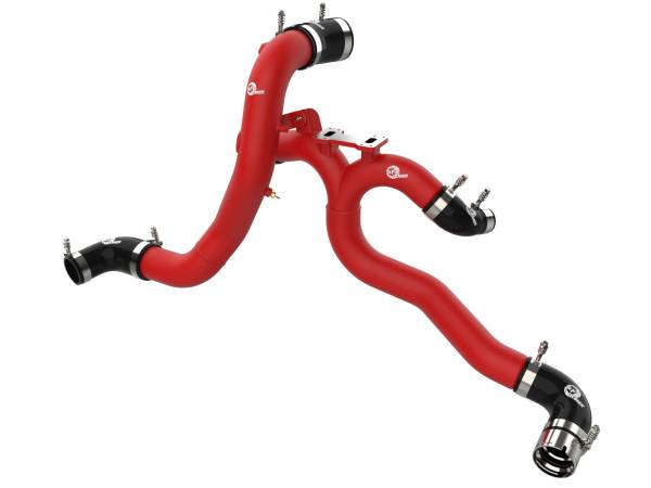 aFe Power - aFe Power BladeRunner 3 IN Aluminum Hot and Cold Charge Pipe Kit Red Kia Stinger 18-23 V6-3.3L (tt) - 46-20504-R - Image 1