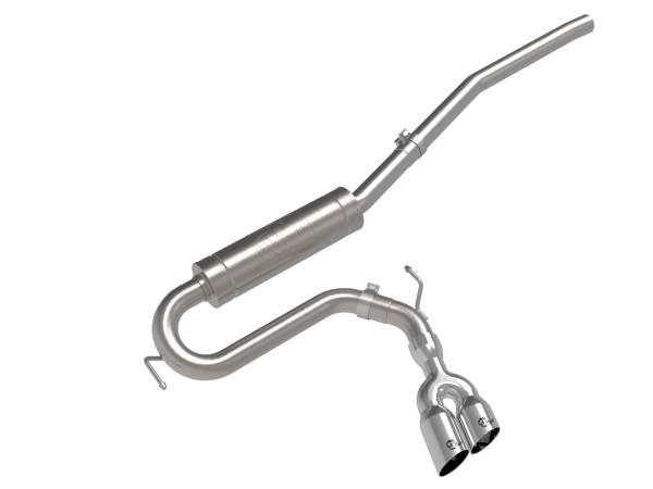 aFe Power - aFe Power Rebel Series 2-1/2 IN 304 Stainless Steel Cat-Back Exhaust w/ Polished Tip Ford Maverick 22-23 L4-2.0L (t) - 49-33144-P - Image 1