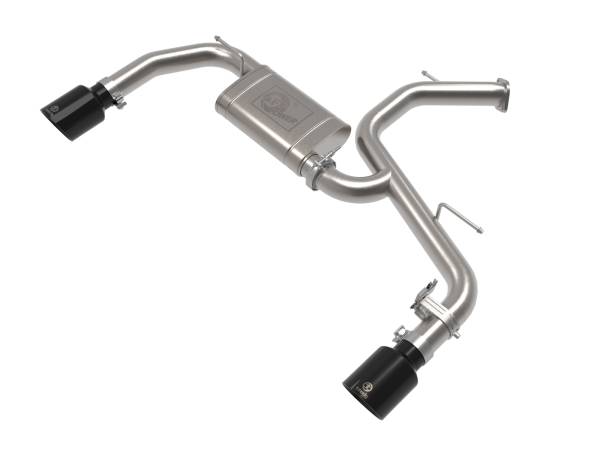 aFe Power - aFe Power Takeda 3 IN 304 Stainless Steel Axle-Back Exhaust w/ Black Tips Hyundai Elantra N 22-23 L4-2.0L (t) - 49-37027-B - Image 1