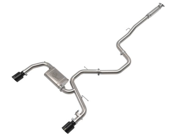 aFe Power - aFe Power Takeda 3 IN 304 Stainless Steel Cat-Back Exhaust w/ Black Tips Hyundai Elantra N 22-23 L4-2.0L (t) - 49-37028-B - Image 1