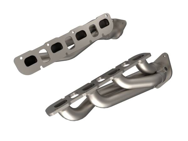 aFe Power - aFe Power Twisted Steel 1-7/8 IN to 2-3/4 IN 304 Stainless Headers w/ Titanium Coat Finish Jeep Grand Cherokee Trackhawk (WK2) 18-21 V8-6.2L (sc) - 48-38032-T - Image 1