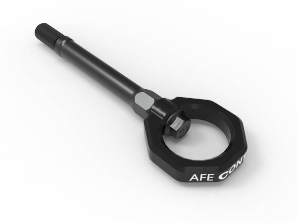 aFe Power - aFe CONTROL Front Tow Hook Black Chevrolet Corvette (C8) 20-23 V8-6.2L - 450-401014-B - Image 1