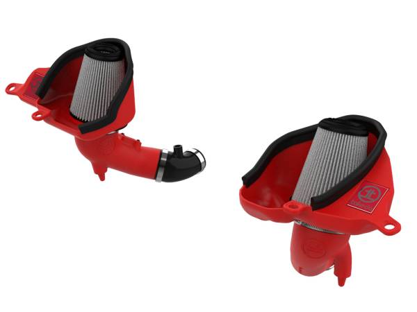 aFe Power - aFe Power Takeda Stage-2 Cold Air Intake System Red w/ Pro DRY S Filter Infiniti Q50/Q60 16-23 V6-3.0L (tt) - 56-10004DR - Image 1