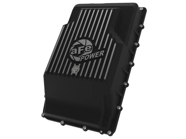 aFe Power - aFe POWER Pro Series Transmission Pan Black w/ Machined Fins Ford Trucks/SUVs 17-23 (10R60/10R80) - 46-71330B - Image 1