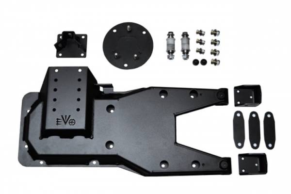 EVO Manufacturing - Jeep JK Pro Series Hinged Gate Carrier 07-18 Wrangler JK Black EVO Manufacturing - Image 1