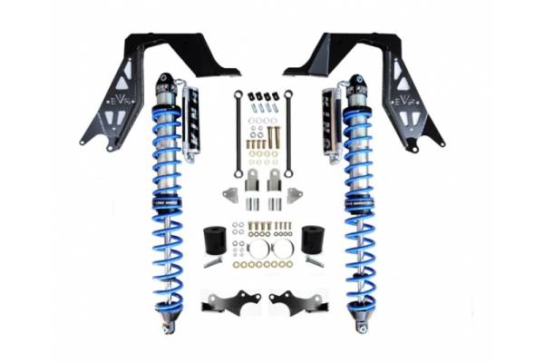 EVO Manufacturing - Jeep JL NV2514 Front Bolt-On Coilover Kit 18-Present Wrangler JL Black EVO Manufacturing - Image 1