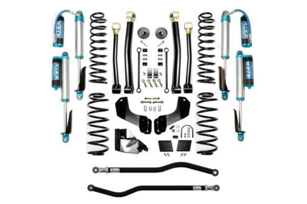 EVO Manufacturing - Jeep JL 4.5 Inch Lift Kit 18-Pres Wrangler JL Enforcer Overland Lift Stage 3 Plus with EVO SPEC King 2.5 Inch Shocks EVO Mfg - Image 1