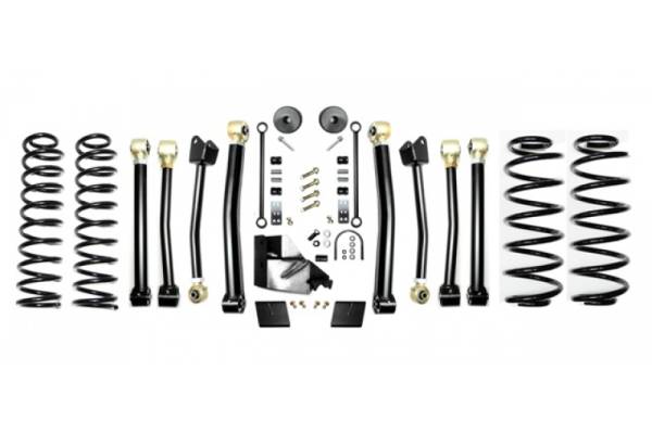 EVO Manufacturing - Jeep JL 4.5 Inch Lift Kit 18-Pres Wrangler JL Enforcer Lift Stage 4 EVO Mfg - Image 1